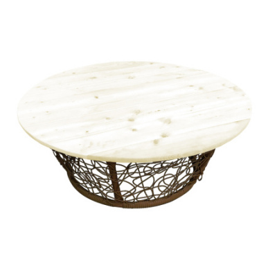 Стол ''Папасан'' с ротангом